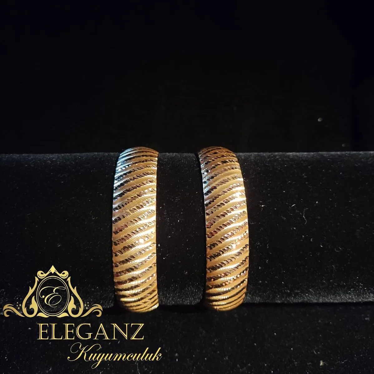 Eleganz Gold: 15mm 15 gr 22 ayar şarnel bilezik