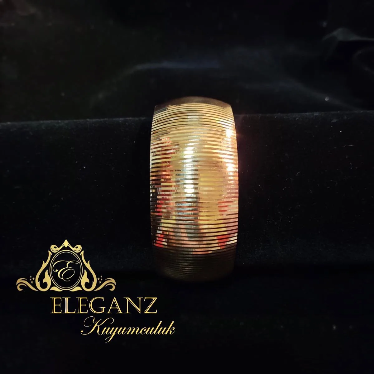 Eleganz Gold: 22 ayar 30 mm 35gr tel bilezik